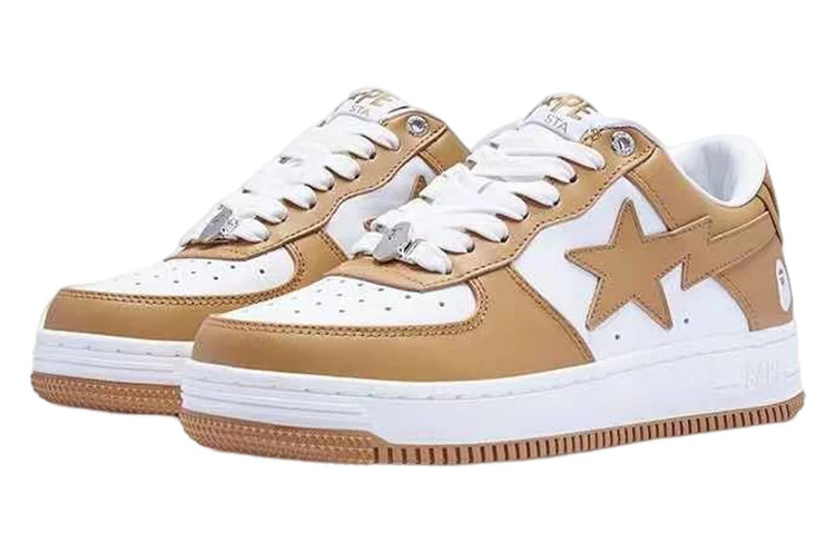 A BATHING APE Bape Sta 'Beige White' - Image 2