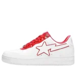 A BATHING APE Bape Sta Leather Low 'Red'