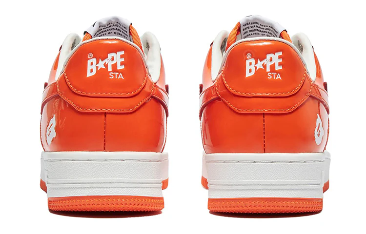 A BATHING APE Bape Sta 'Orange White' - Image 3