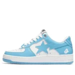 A BATHING APE Bape Sta Patent Leather 'White Blue'