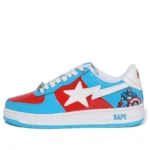 A BATHING APE x Marvel Bape Sta Low 'Blue Captain America'