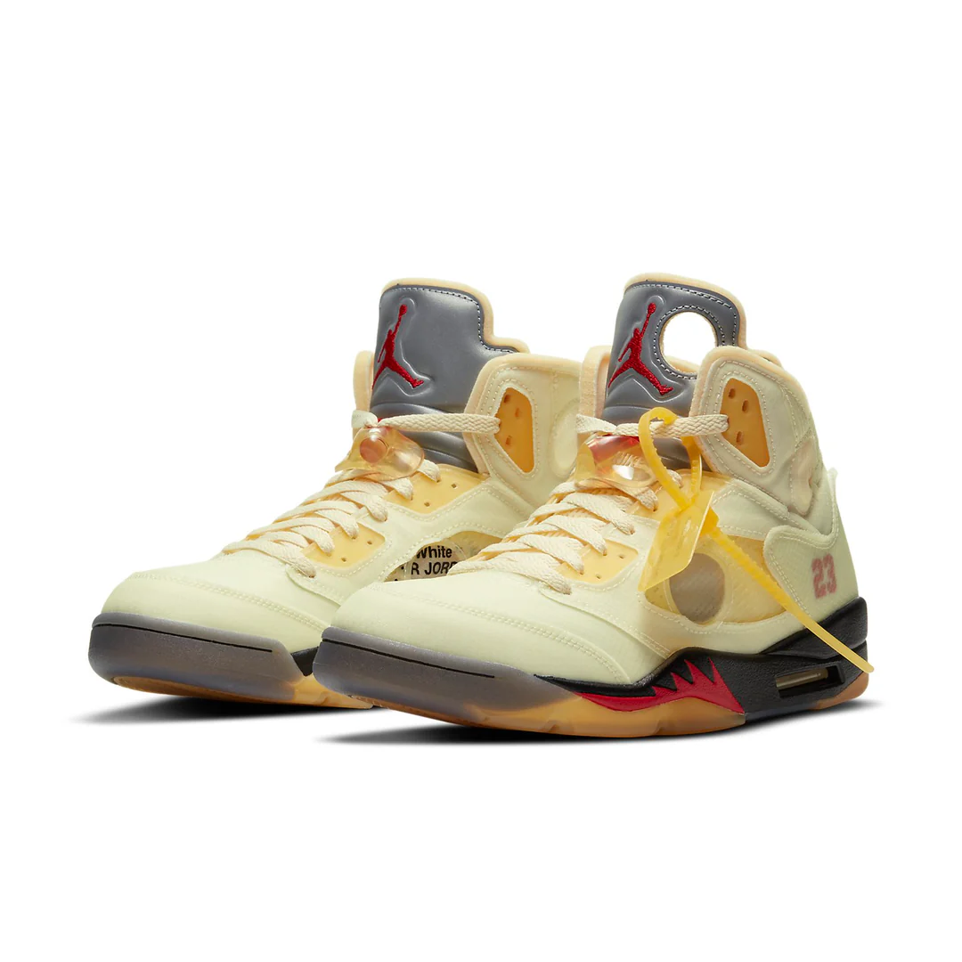 Air Jordan 5 x Off-White SP 'Sail' - Image 4