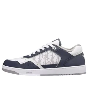 B27 Low-Top Sneaker ‘Deep Blue and White Smooth Calfskin’