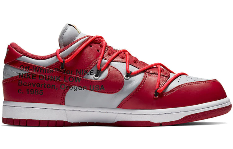 Dunk Low x Off-White 'University Red' - Image 2