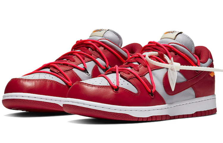 Dunk Low x Off-White 'University Red' - Image 5