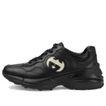 Rhyton Leather Sneakers 'Black White'