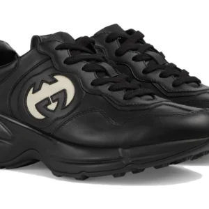 Rhyton Leather Sneakers ‘Black White’