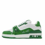 Trainer 'Green Monogram Denim White'
