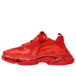 Triple S Clear Sole Sneaker 'Red'